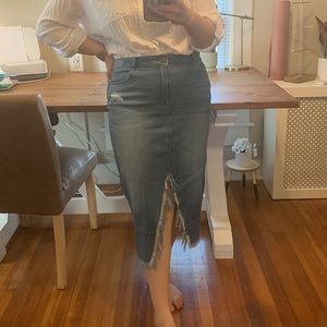 A2Y Distressed Denim Mini